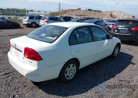 2002 Honda Civic Lx из США, поврежденный, VIN 2HGES16552H611246
